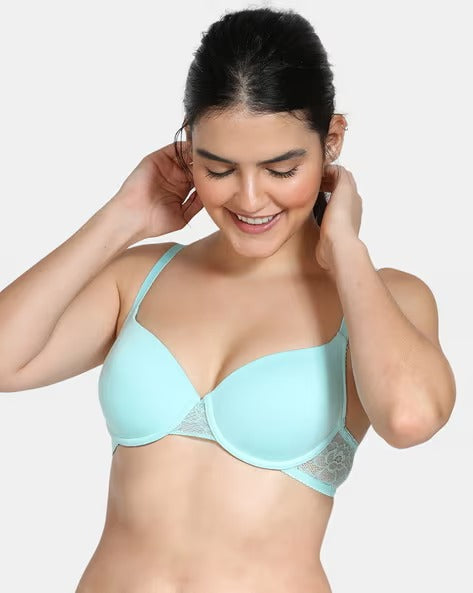ZIVAME Women Lace Under-Wired T-Shirt Bra