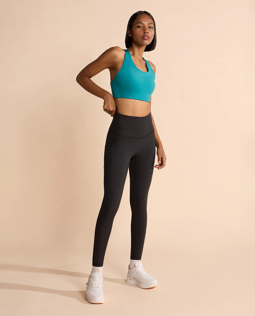 Luxe Limitless High-Impact Full Coverage Sports Bra Green
